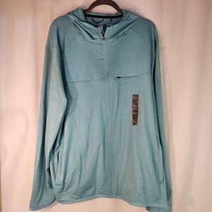 All in Motion Mint Green Athletic Full-Zip Track‎ Jacket Workout Running Top XXL